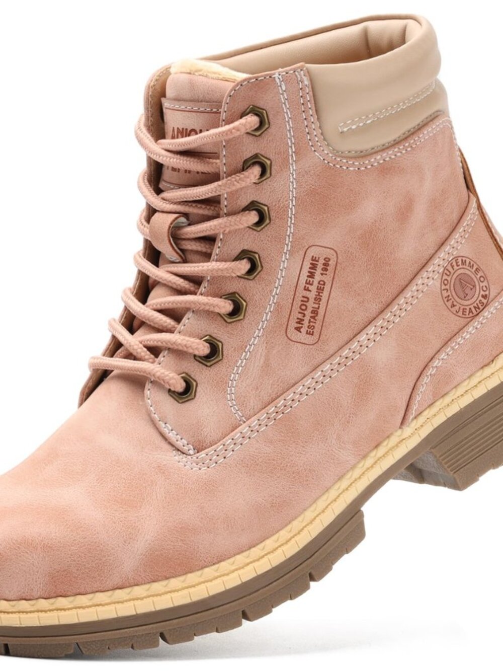 Women's Combat Ankle Hiking Boots Waterproof Lightweight Casual Outdoor